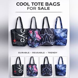 Set of 4 reusable tote bags  NWT oceancycle